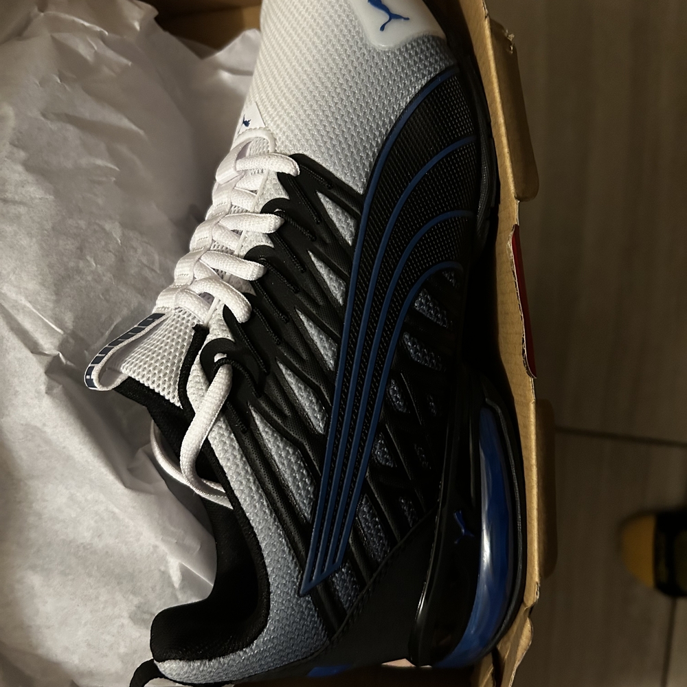 Puma Men's Black and Blue Athletic Shoes